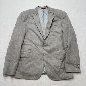 Samuelsohn Blazer Men's 40R Gray Loro Piana Merino Wool Athleisure Sport Coat